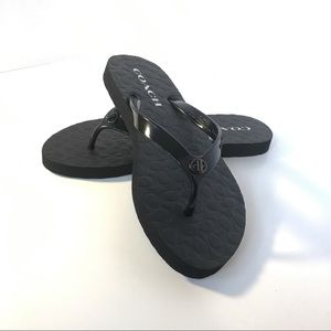 New Coach Abbigail Rubber Flip Flops